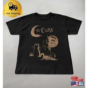 The Cure Cat Tee 90S Alt Indie Rock Unisex Shirt Music Gifts T-Shirt